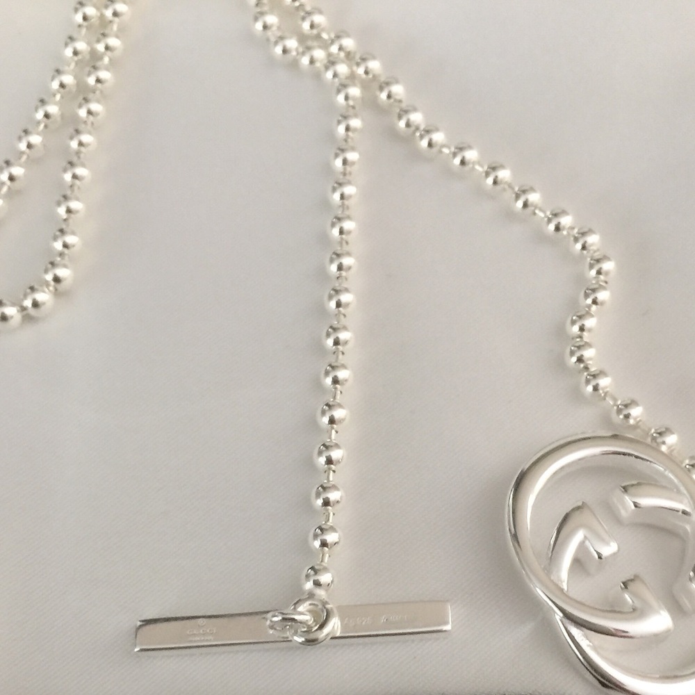 NWT Gucci “Britt”Sterling Silver Toggle - Picture 4 of 5